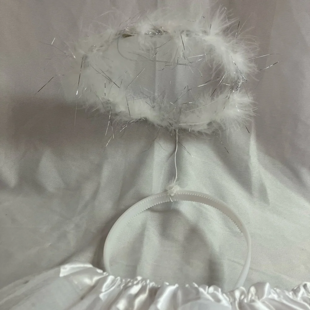 White Starry Kids Angel Costume
